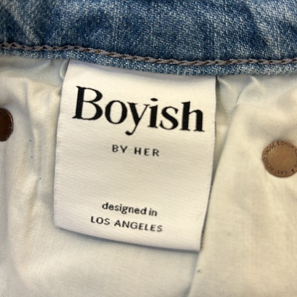 Boyish The Brady La Porta High Rise Crop Flare Jeans Size 32 - Picture 11 of 13
